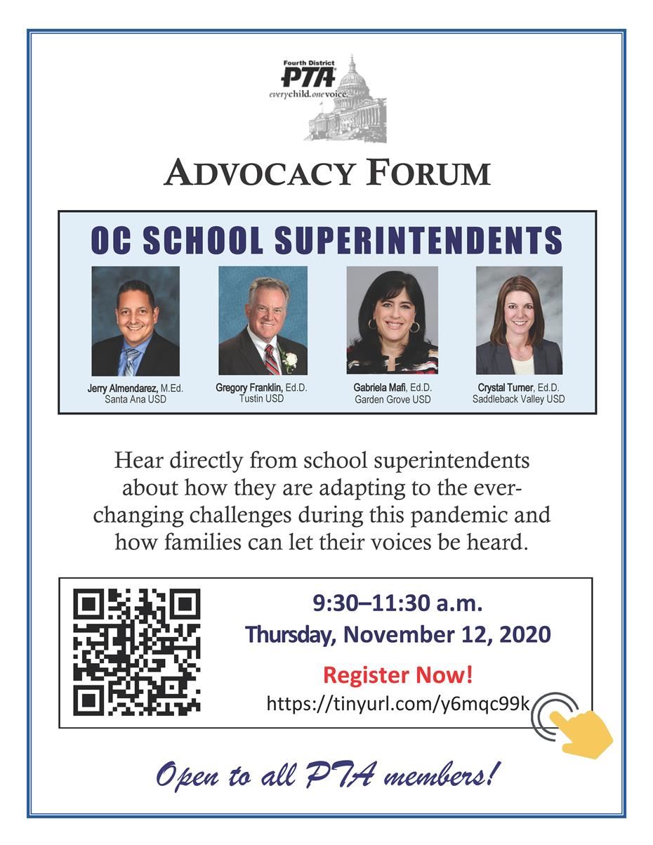 Advocacy forum flyer  
